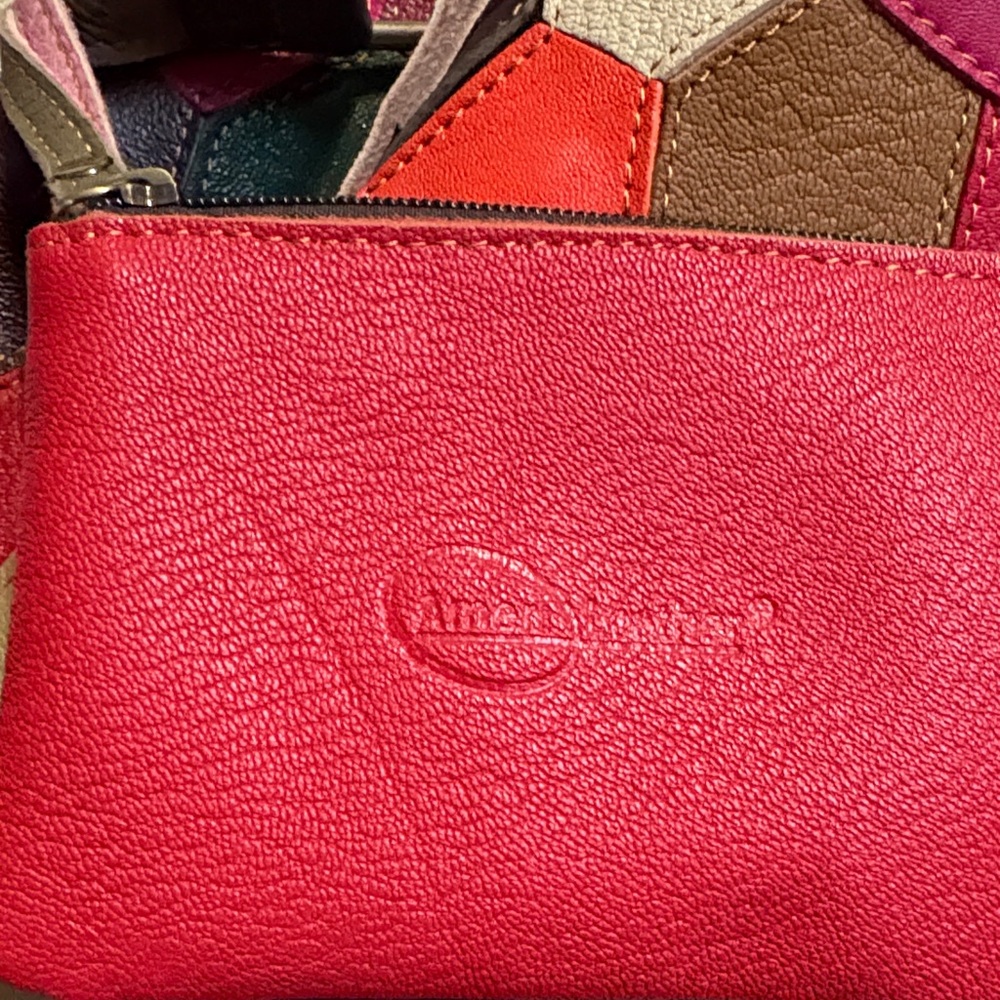 Multicolor Hexagonal Leather Shoulder Bag - Picture 2 of 4